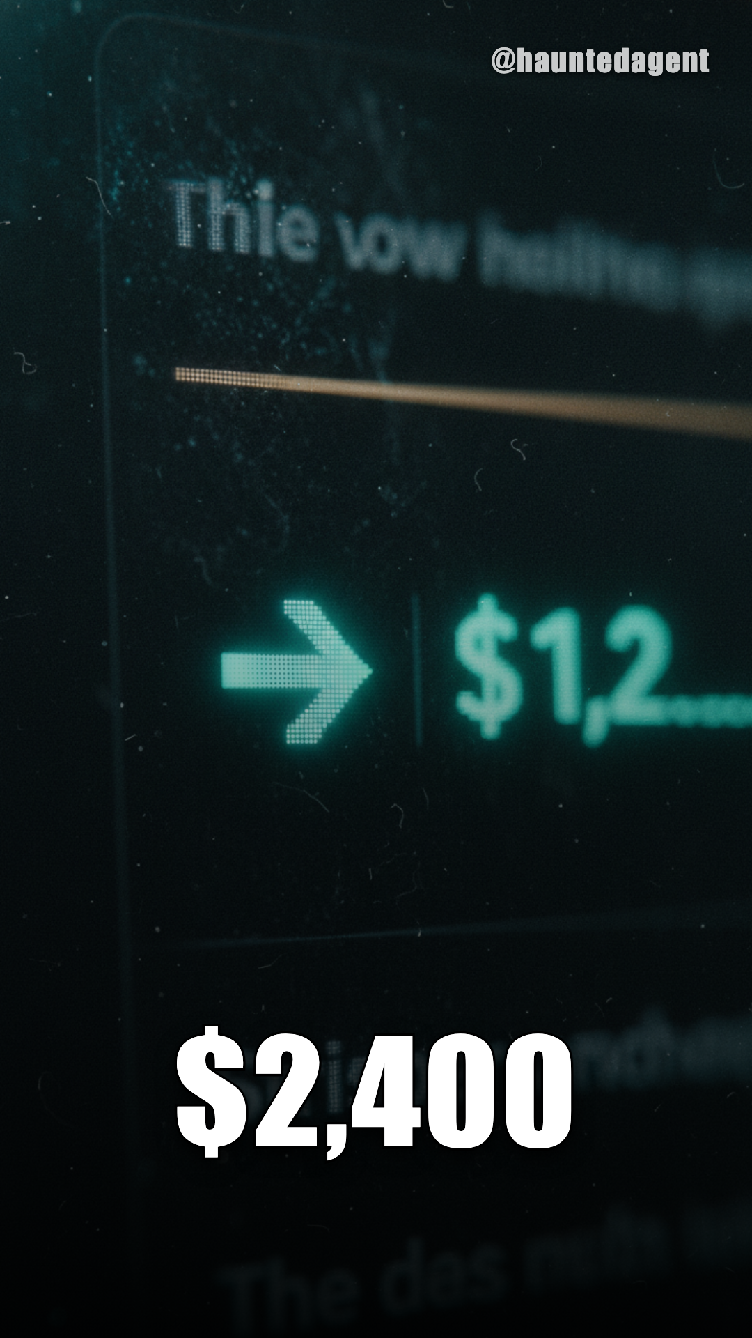 AI horror reel cover - the $2,400 charge